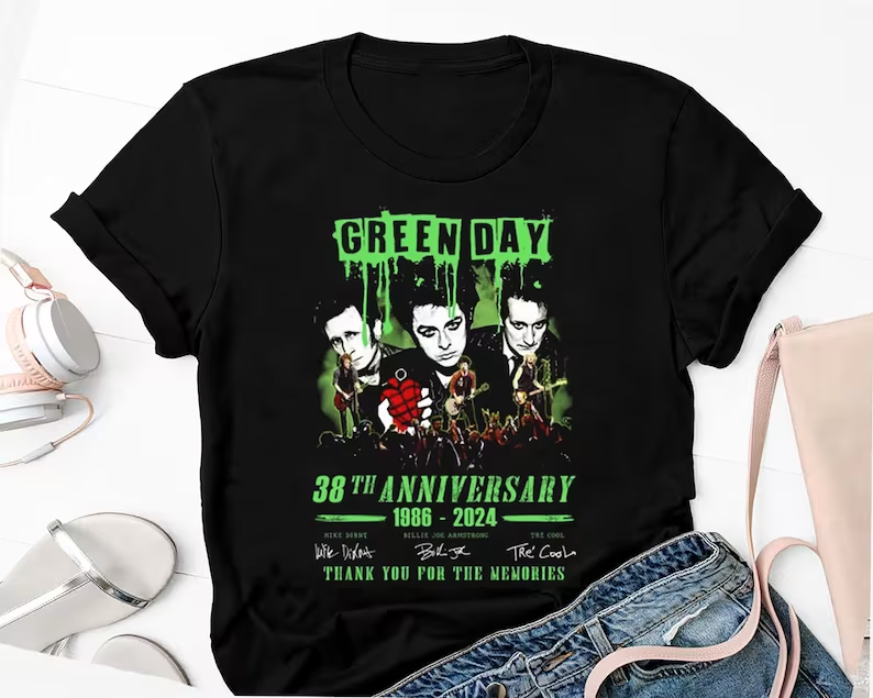 Green Day The Saviors 2024 Music Tour T-Shirt