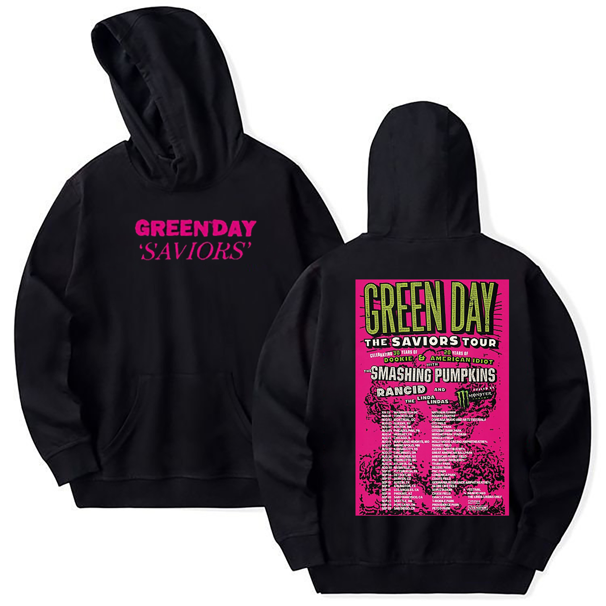 Green Day The Saviors Tour 2024 Hoodie, Tour Hoodie, Music Hoodie, Premium Hoodie, Unisex Hoodie