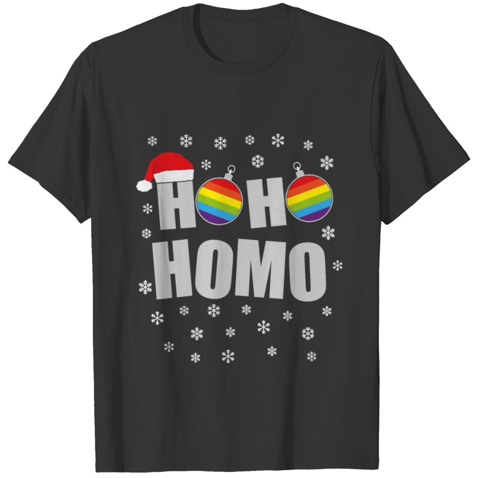 Ho Ho Homo - Lgbt Christmas T Shirts