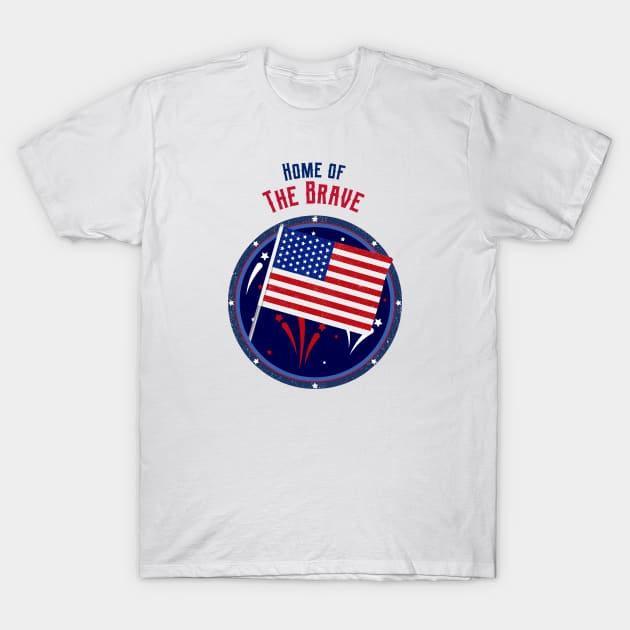 Home Of The Brave, 4Th Of July Independence Day, Fourth Of July, Usa T-Shirt July 4Th Tshirt, July 4Th Tee, Independence Premium Shirt