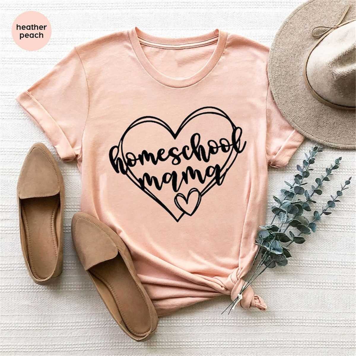 Homeschool Mama Tees Shirt, Mom Shirt, Mama T- Shirt, Premium Shirt
