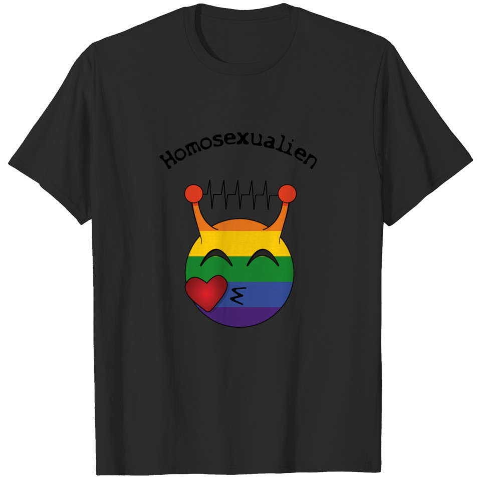 Homosexualien Alien Lgbt Gay Pride Csd T-Shirt
