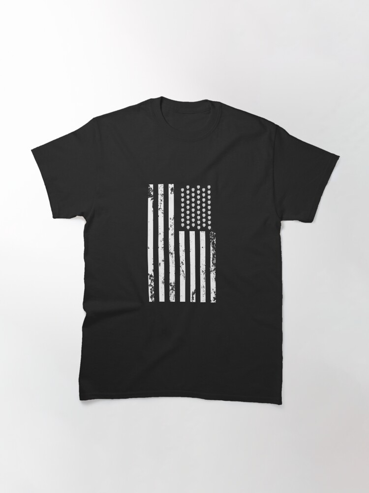 Hops And Stripes Forever! If You'Re A Brewer And You Love The United States, Show Your Patriotic Flair With This U.S. Flag Design Made Up Of Hops And Stripes In White. Classic T-Shirt July 4Th Tshirt, July 4Th Tee, Independence Premium Shirt