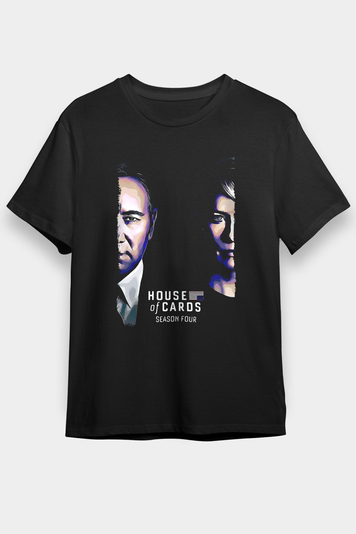 House Of Cards White Unisex Graphic T-Shirt, Premium Shirt, Streetwear