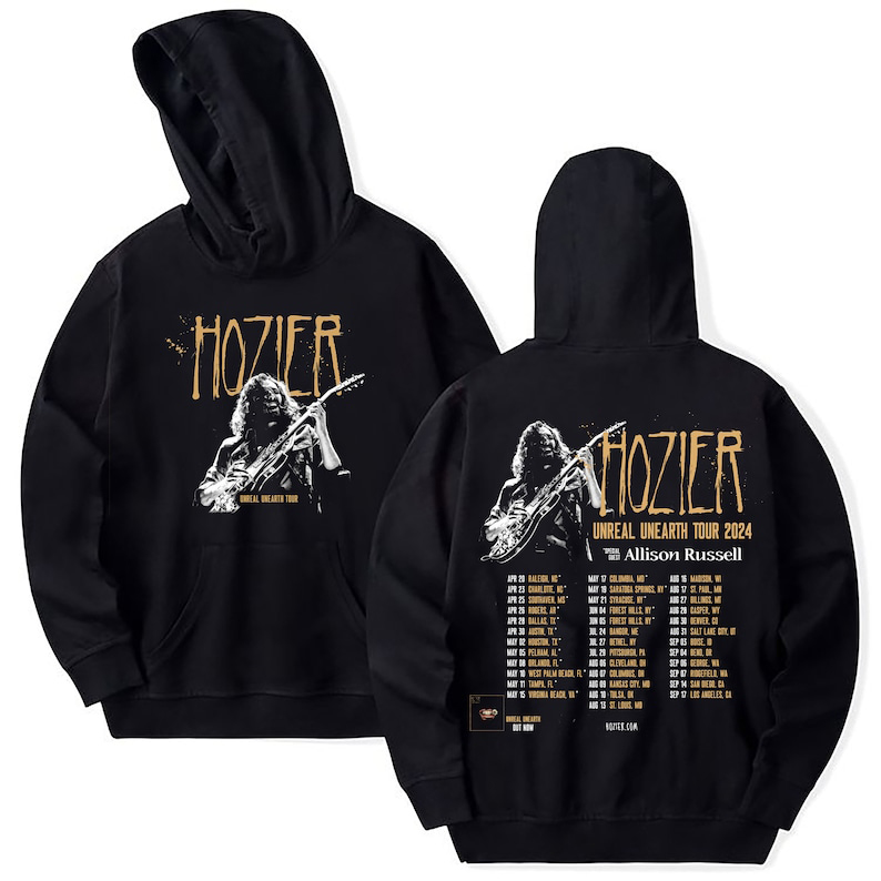 Hozier Unreal Unearth Tour 2024 Hoodie, Hozier Hoodie