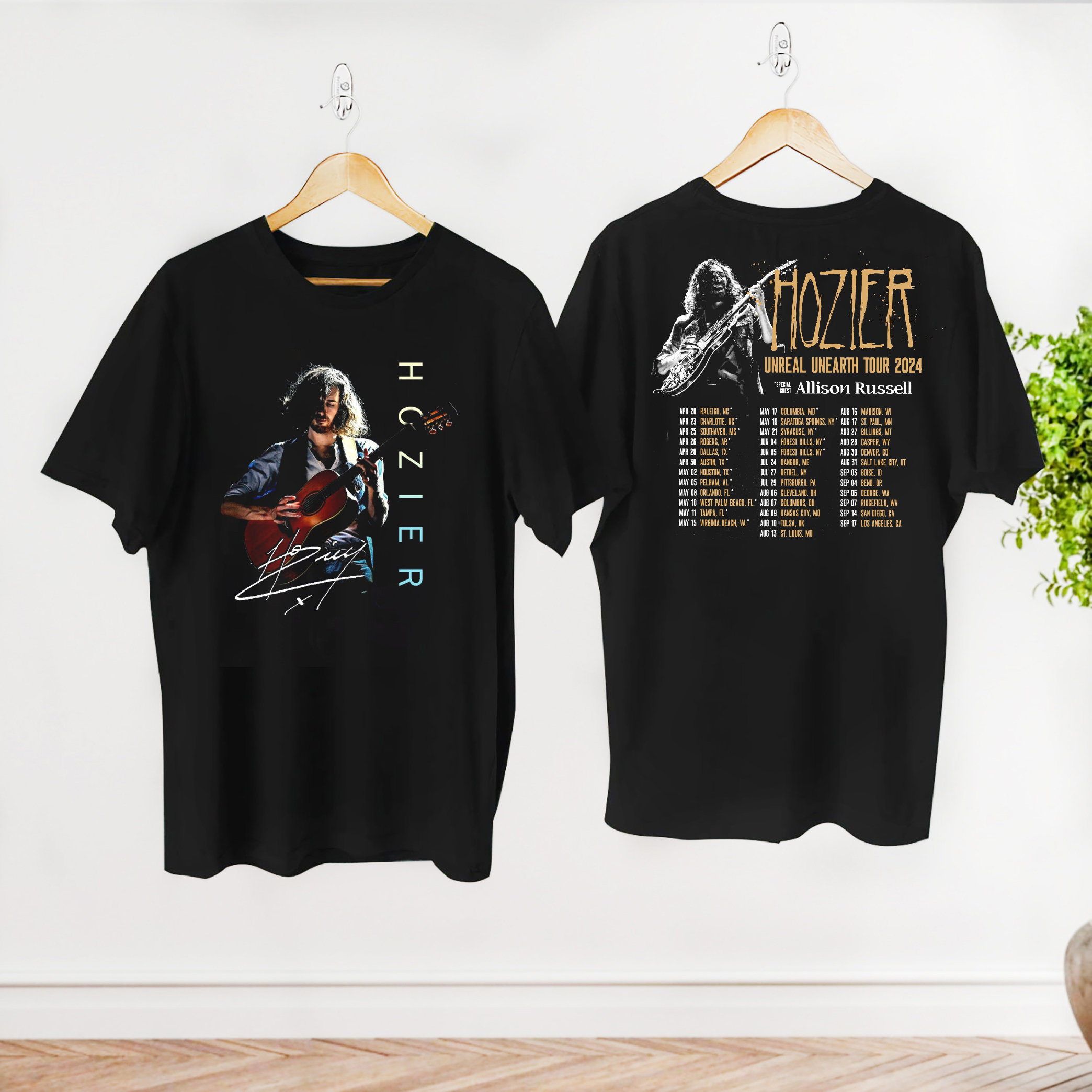 Hozier Unreal Unearth Tour 2024 Shirt, Premium Shirt, Fan Shirt, Tour Shirt