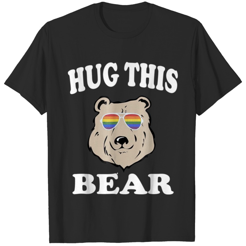 Hug This Bear T Gay Lgbt Funny Gift T-Shirt
