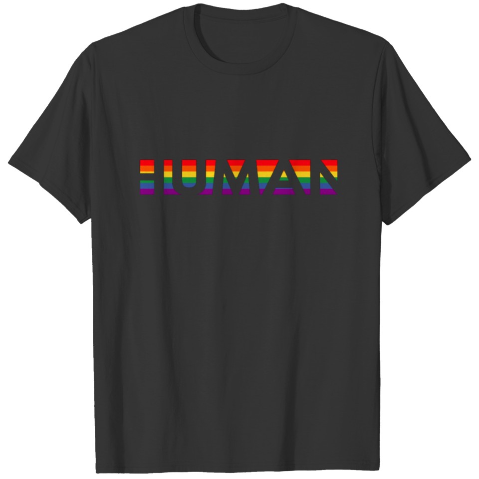 Human Gay Lgbt Rainbow Flag Pride T Shirts