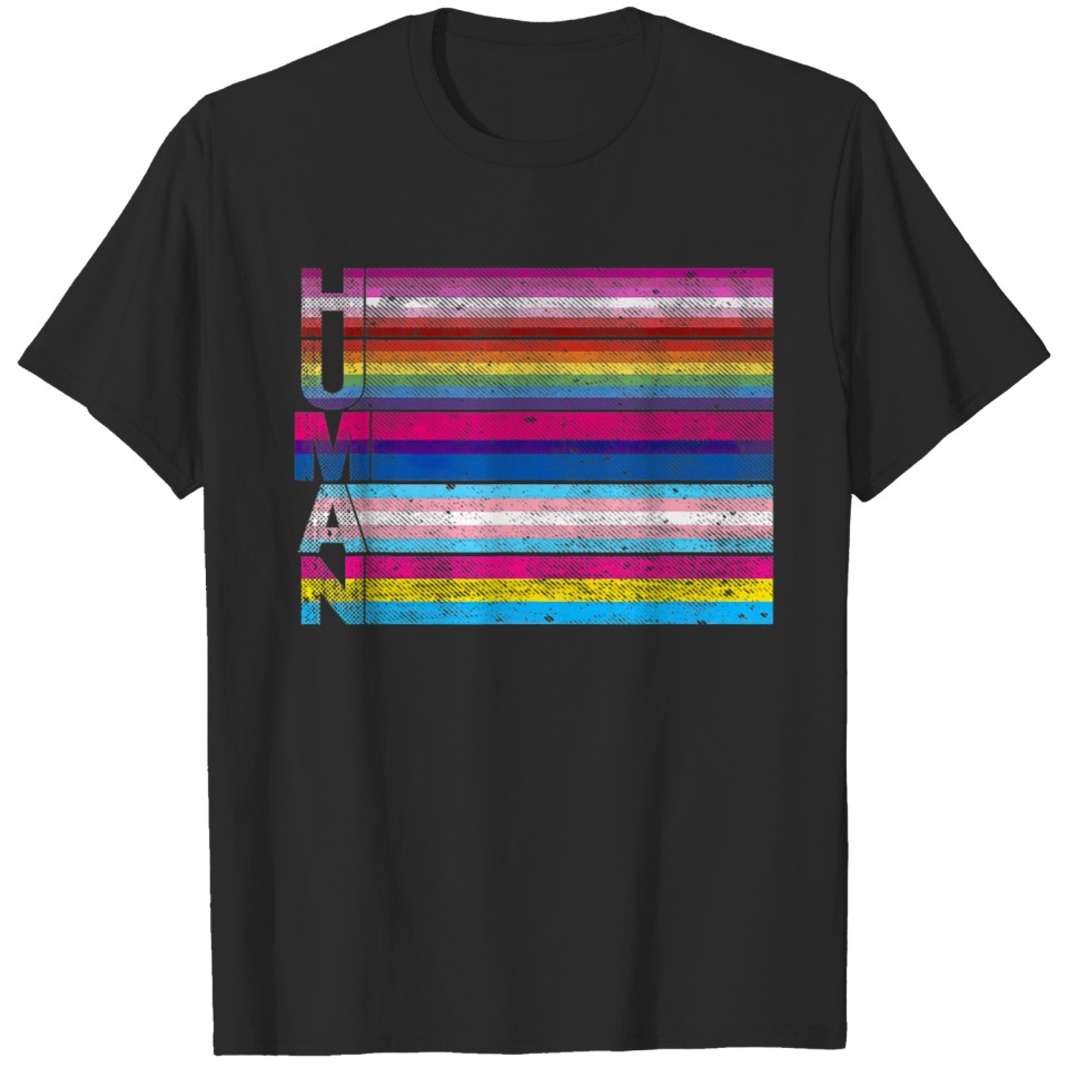 Human Lesbian Bisexual Transgender Pansexual Lgbt T-Shirt