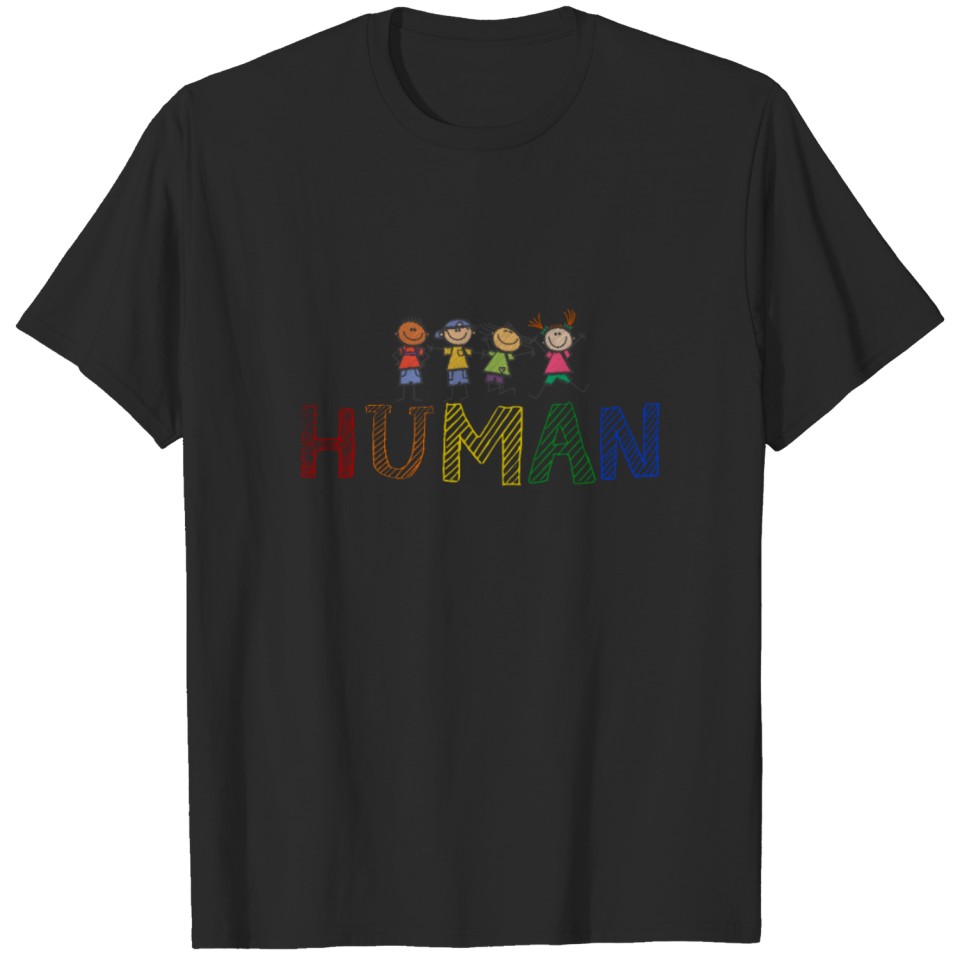 Human Lgbt Flag - Gay Pride Transgender Support T-Shirt