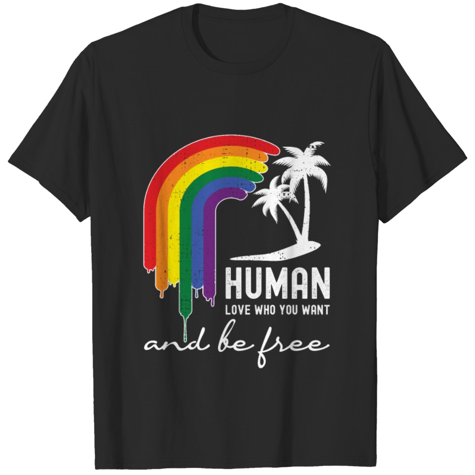 Human Lgbt Flag Rainbow Pride Month | Gay Pride T-Shirt