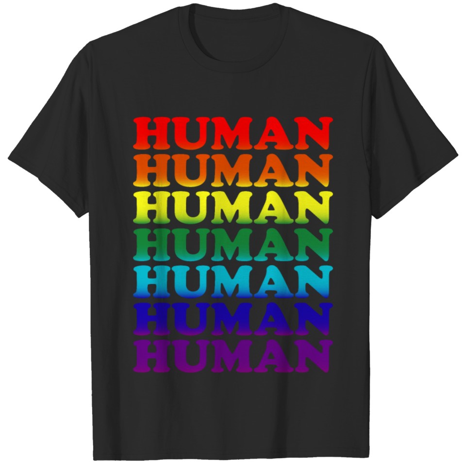 Human Lgbt Rainbow Pride - Lgbt Flag Gay Pride. T-Shirt