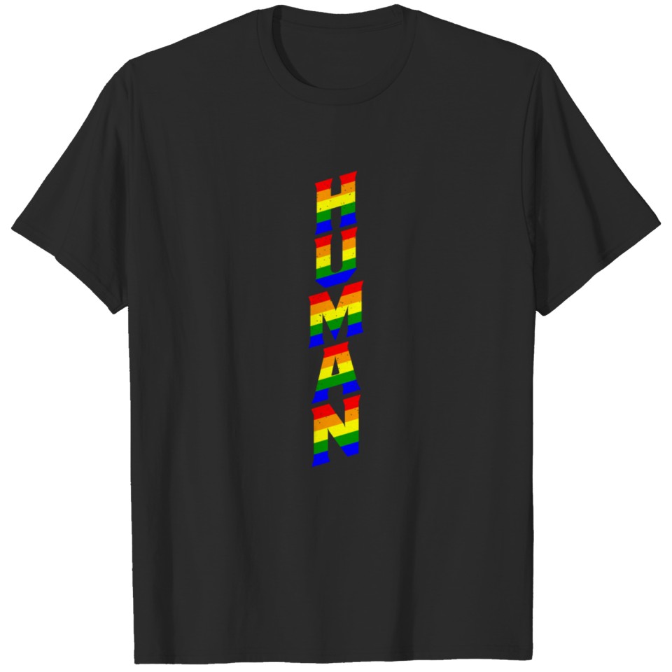 Human Rainbow I Lgbt Pride Awareness T-Shirt