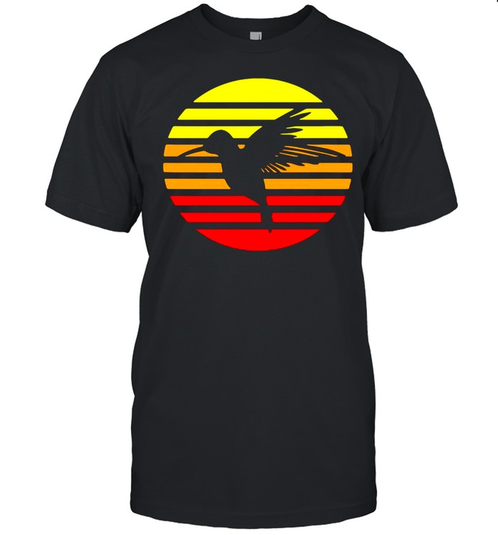 Hummingbird Design Retro And Vintage Style 80?S And 70?S Vintage Shirt, Premium Shirt