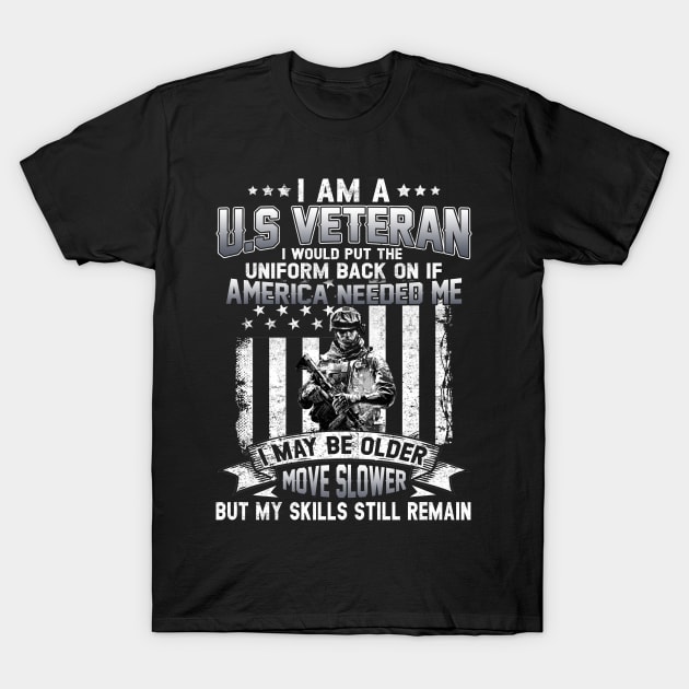 I Am A Us Veteran T-Shirt July 4Th Tshirt, July 4Th Tee, Independence Premium Shirt