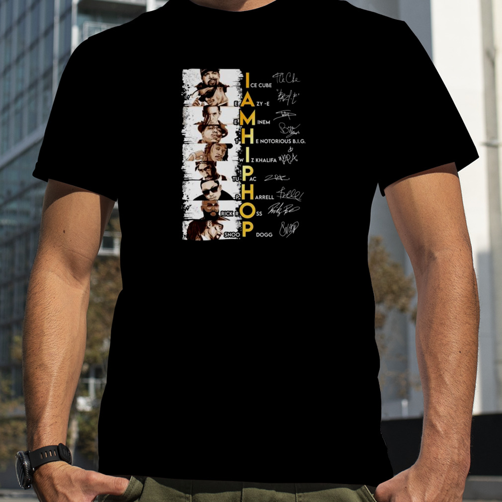 I Am Hip Hop Ice Cube Eazy-E Signatures Shirt, Premium Shirt