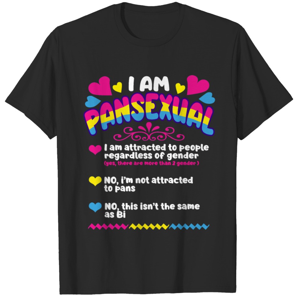 I Am Pansexual Pride Humor Joke Lgbt T-Shirt