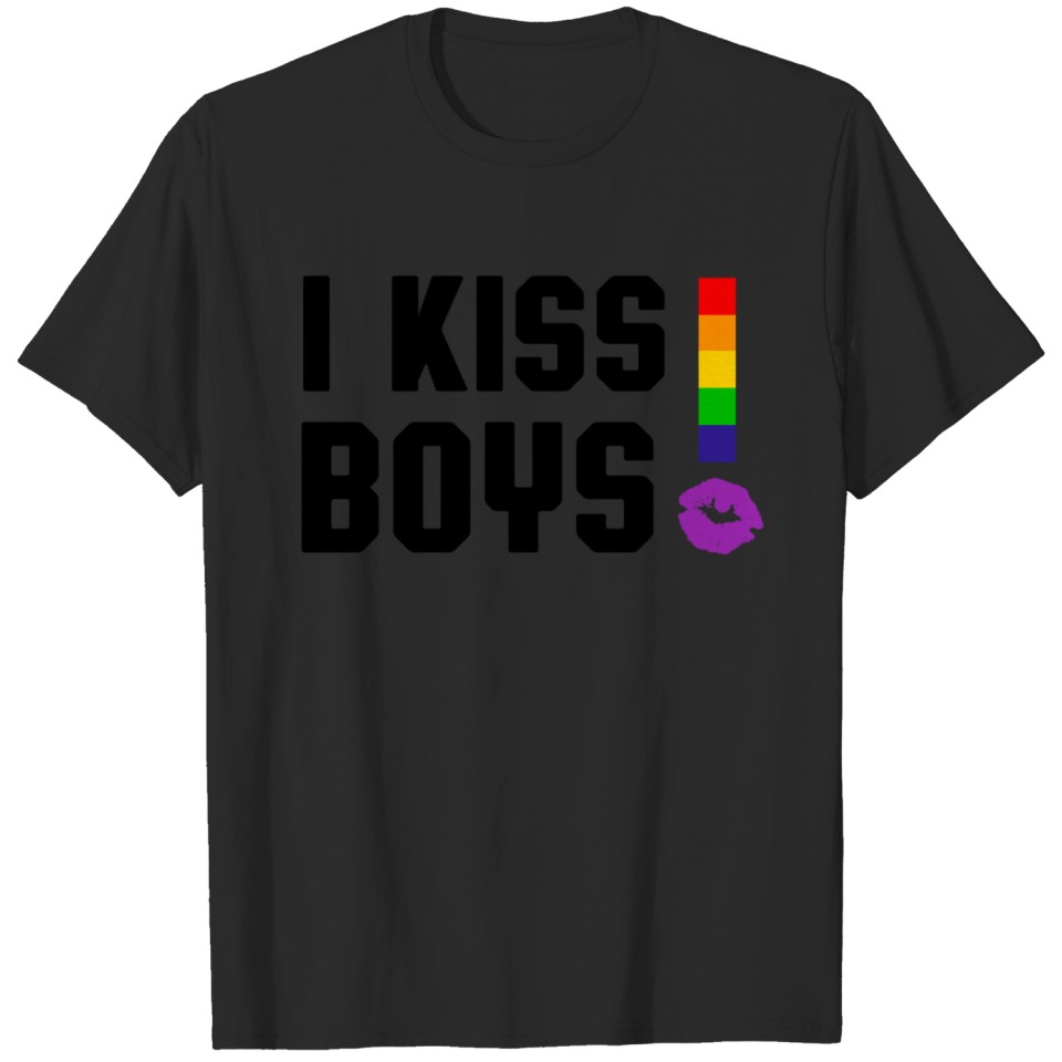 I Kiss Boys! Lgbt Gay Pride T-Shirt