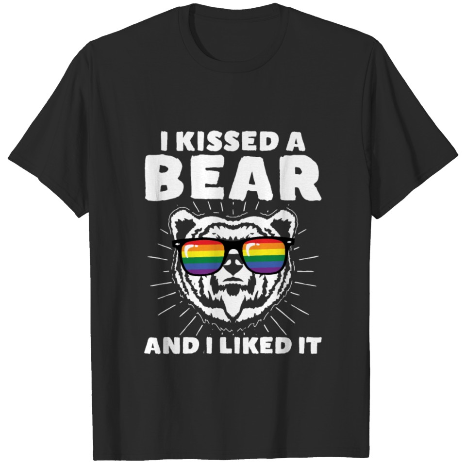I Kissed A Bear And I Liked It Lgbt Gay Pride T-Shirt