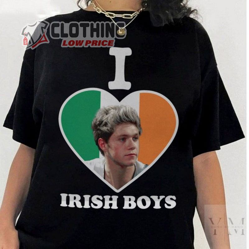 I Love Irish Boys Niall Horan Comfort Colors Shirt, 90S Trendy Slogan Niall Horan Shirt, Premium Shirt