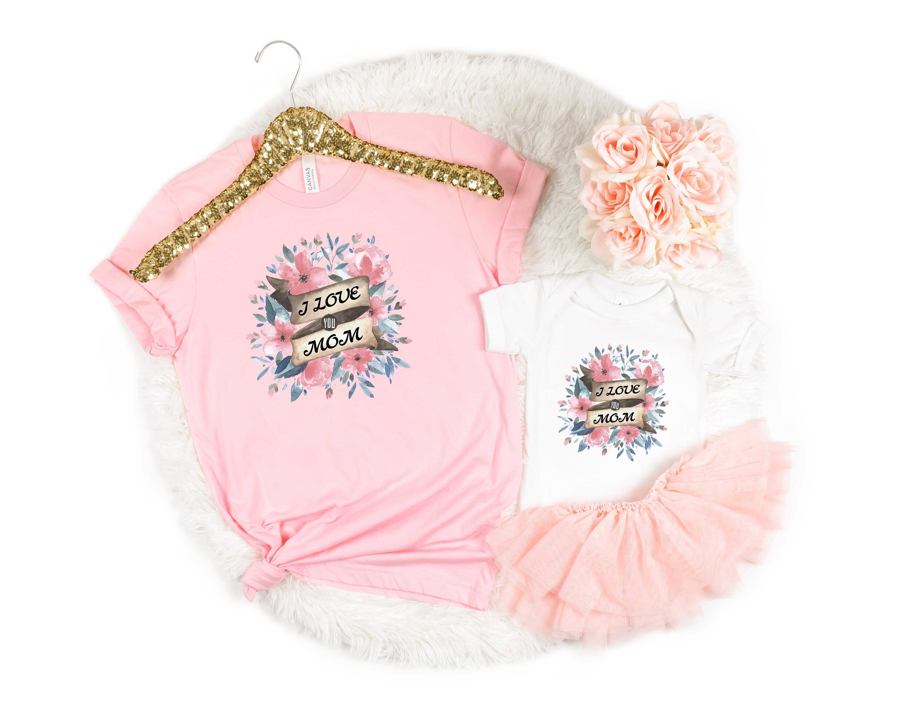 I Love Mom T-Shirt, Mom Shirt, Mama Shirt, Premium Shirt 3