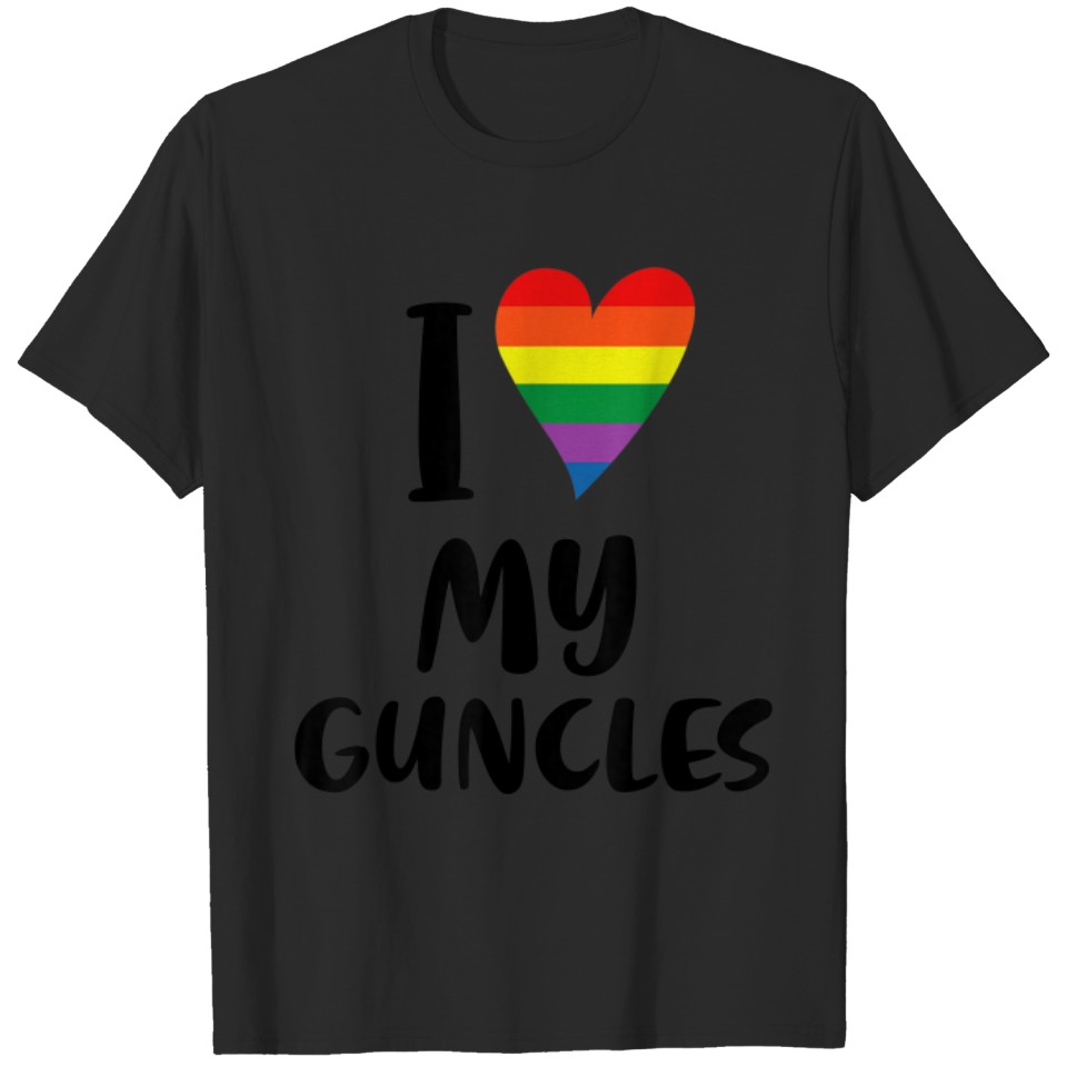 I Love My Guncles Lgbt Gay Unisex T-Shirts