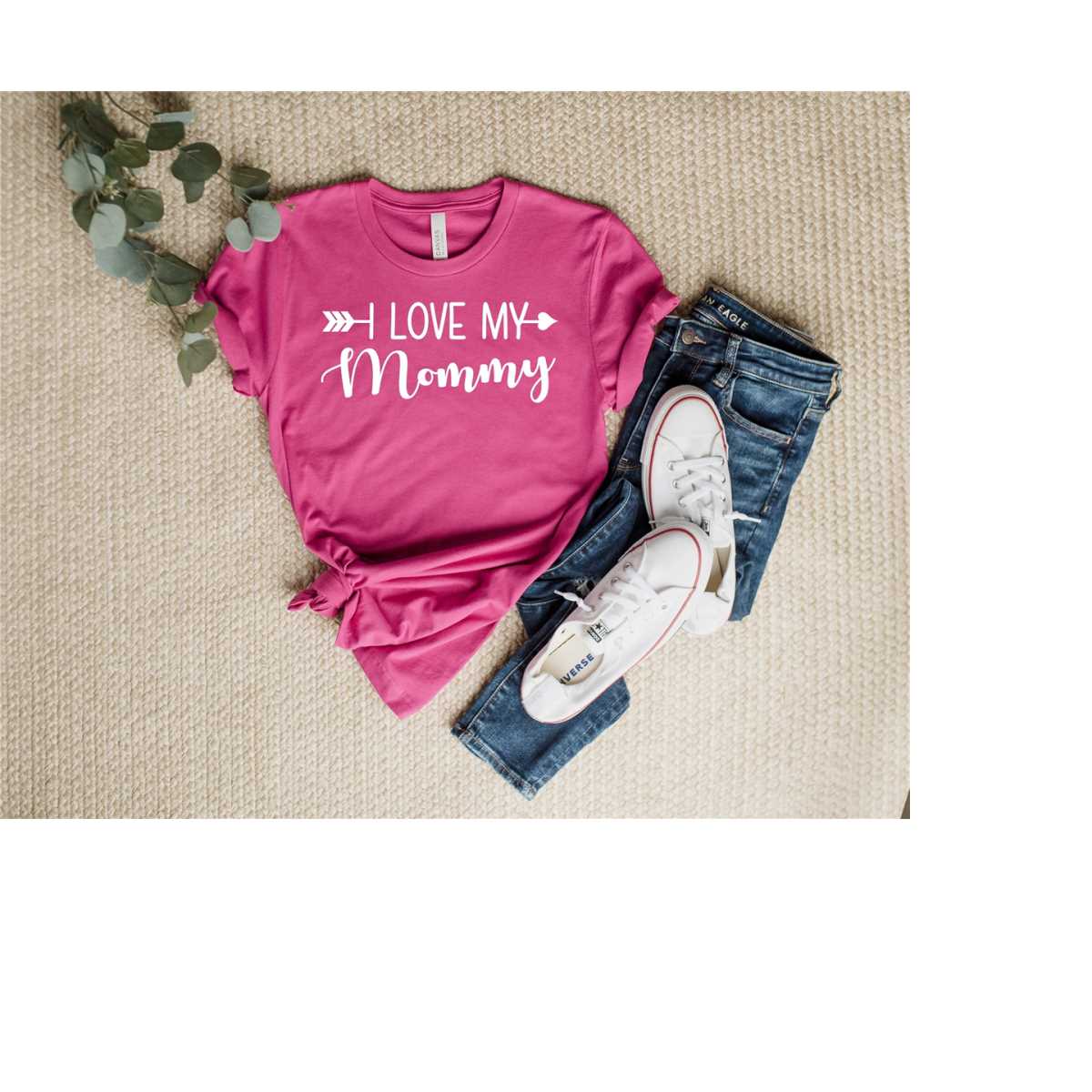 I Love My Mommy Tee Shirt, Mom Shirt, Mama Shirt, Premium Shirt 15
