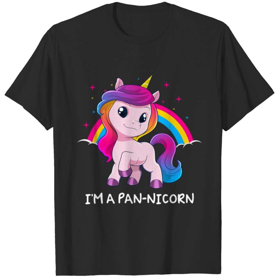 I'M A Pan-Nicorn Pansexual Unicorn Pride Flag Lgbt T-Shirt