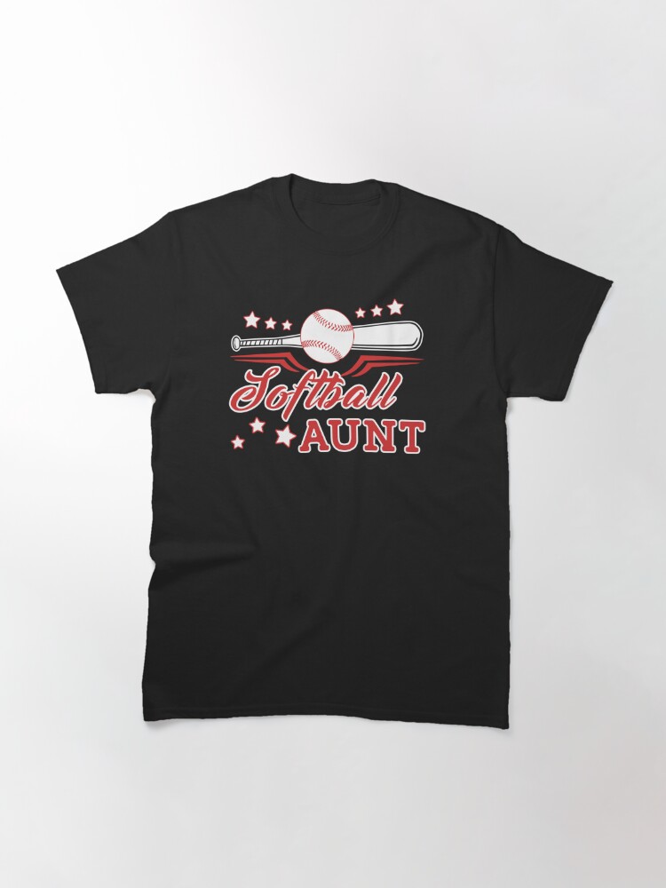 Im A Softball Aunt Classic T-Shirt July 4Th Tshirt, July 4Th Tee, Independence Premium Shirt