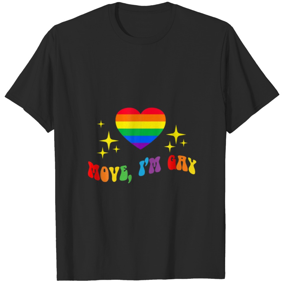 I'M Gay Lgbt Pride Heart Graphic Lgbtq Social Prid T-Shirt