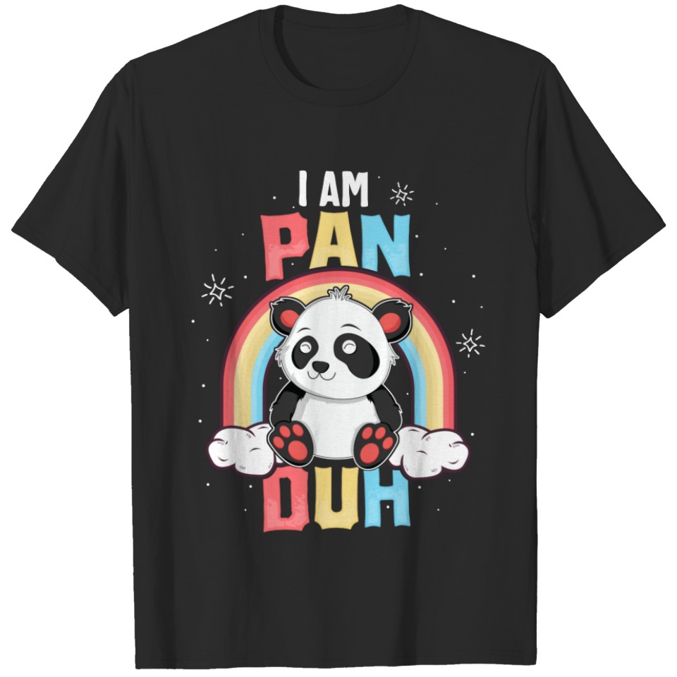 I'M Pan Duh Panda Pansexual Pride Lgbt T-Shirt