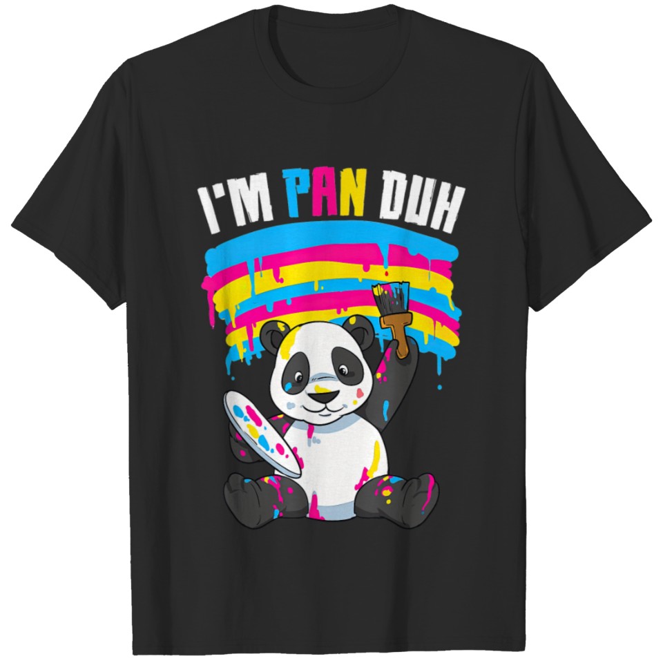 Im Pan Duh Panda Pansexual Pride Rainbow Lgbt T T-Shirt