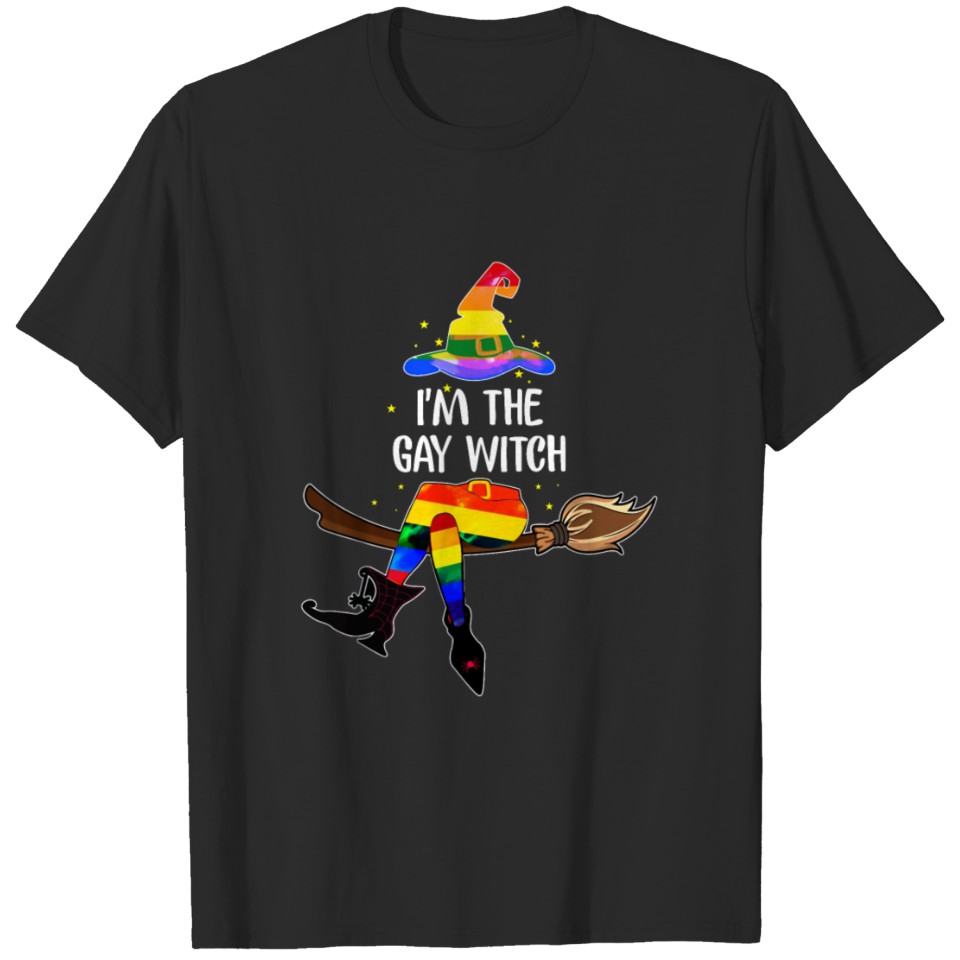 I'M The Gay Witch Lgbt Pride Halloween Costume T-Shirt