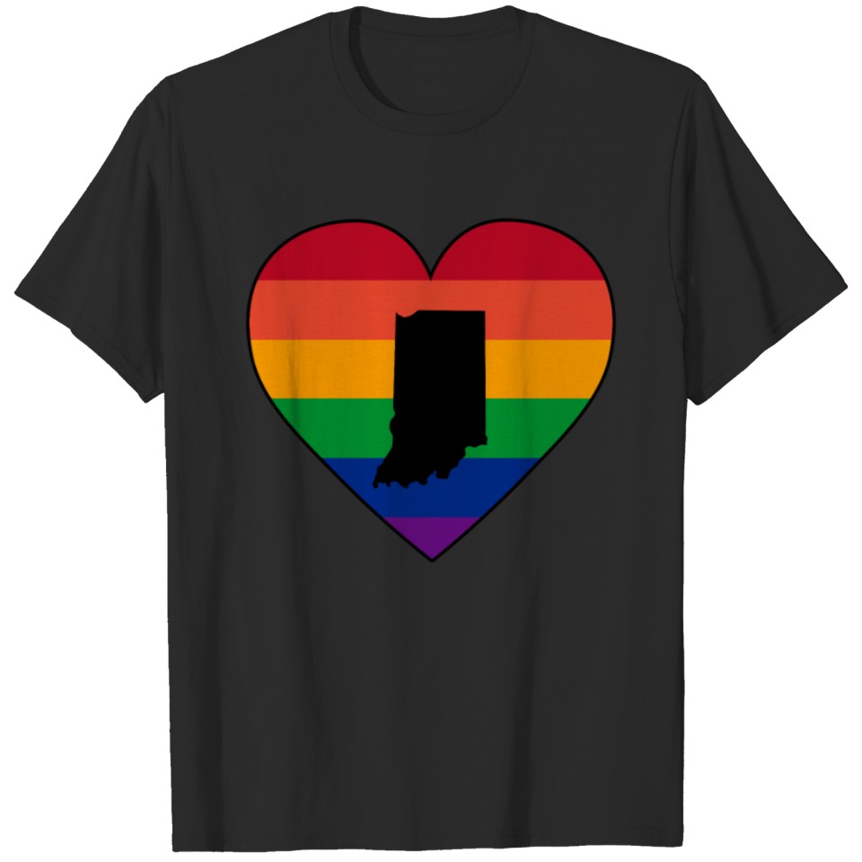 Indiana Lgbt Heart T-Shirt