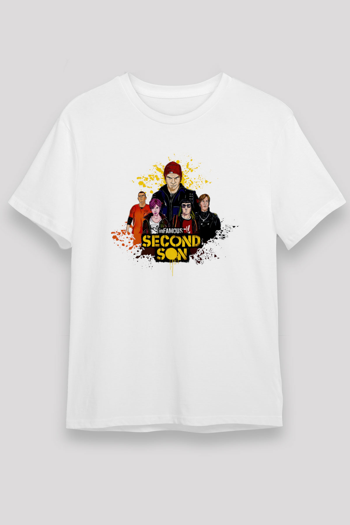 Infamous White Unisex Graphic T-Shirt, Premium Shirt, Streetwear