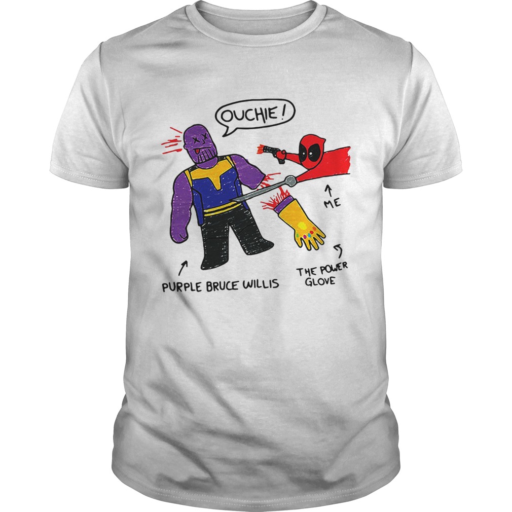 Infinity Doodle Deadpools Doodle Me The Power Glove And Purple Shirt, Premium Shirt