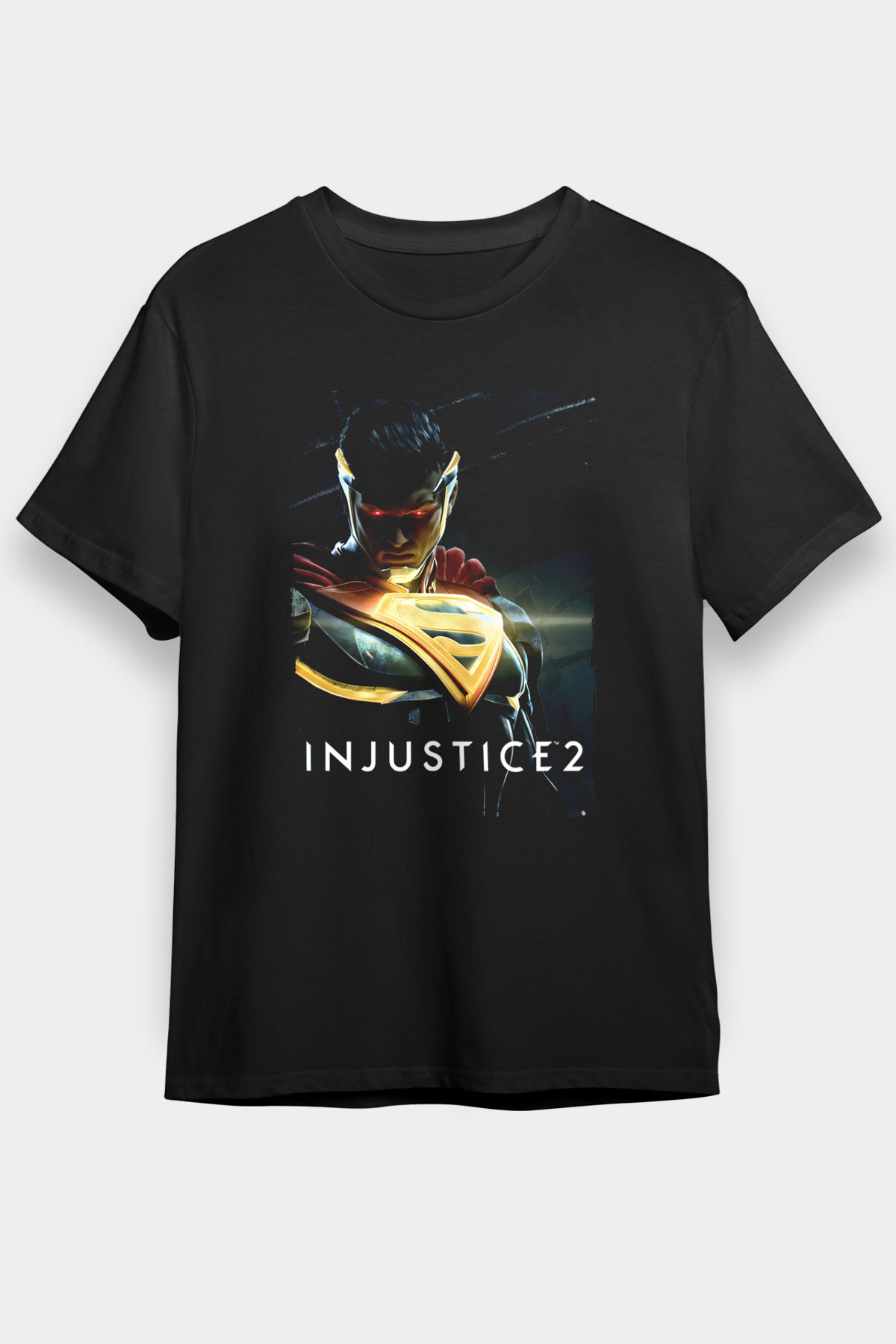 Injustice 2 Siyah Unisex Graphic T-Shirt, Premium Shirt, Streetwear