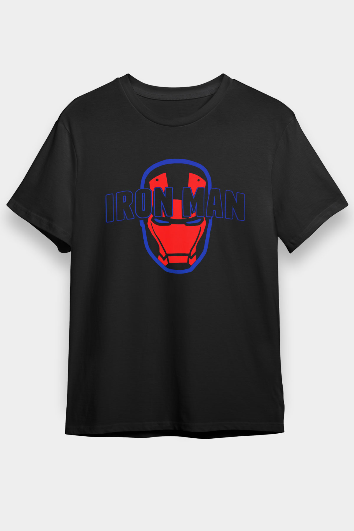 Iron Man Siyah Unisex Graphic T-Shirt, Premium Shirt, Streetwear