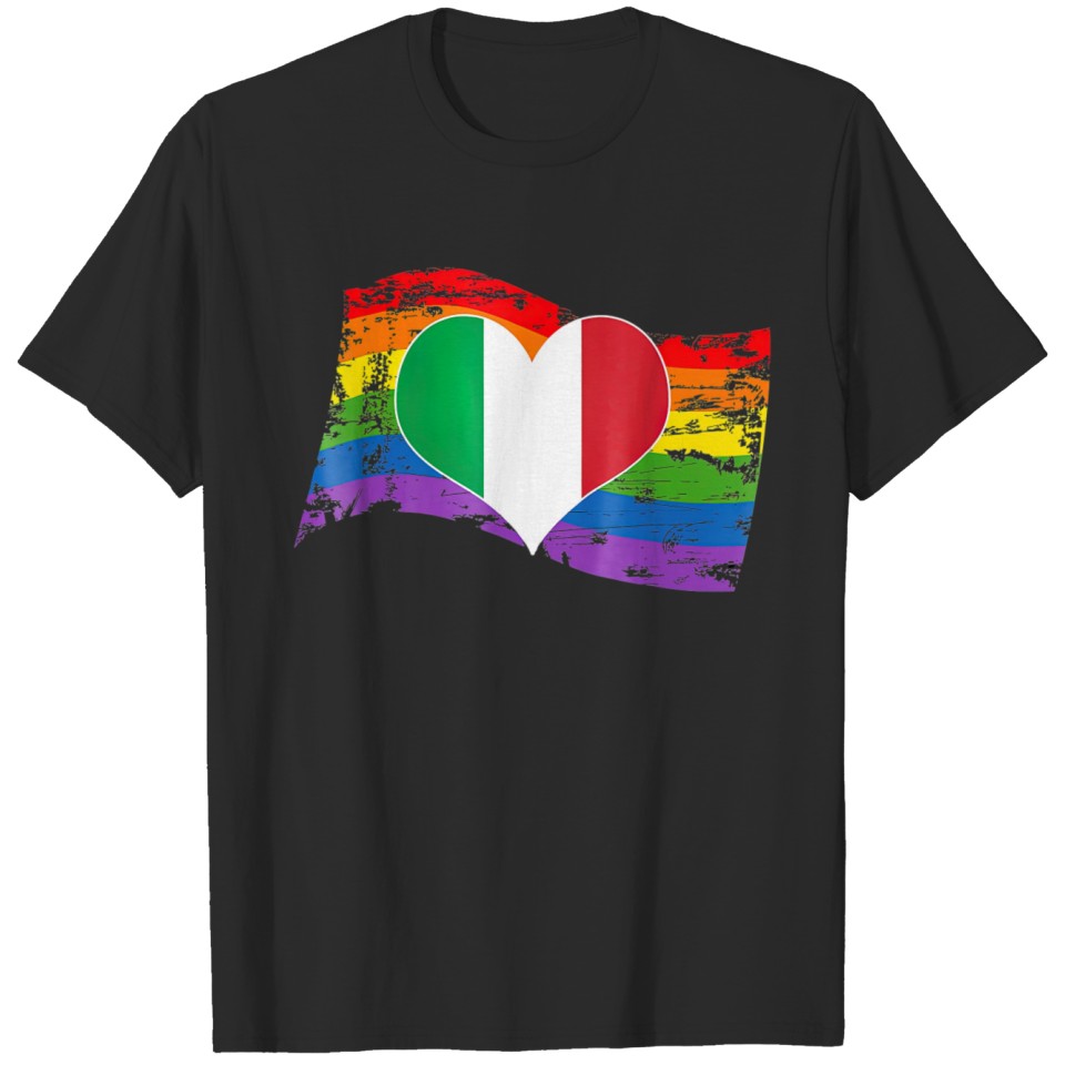 Italy Lgbt Italian Flag T-Shirt
