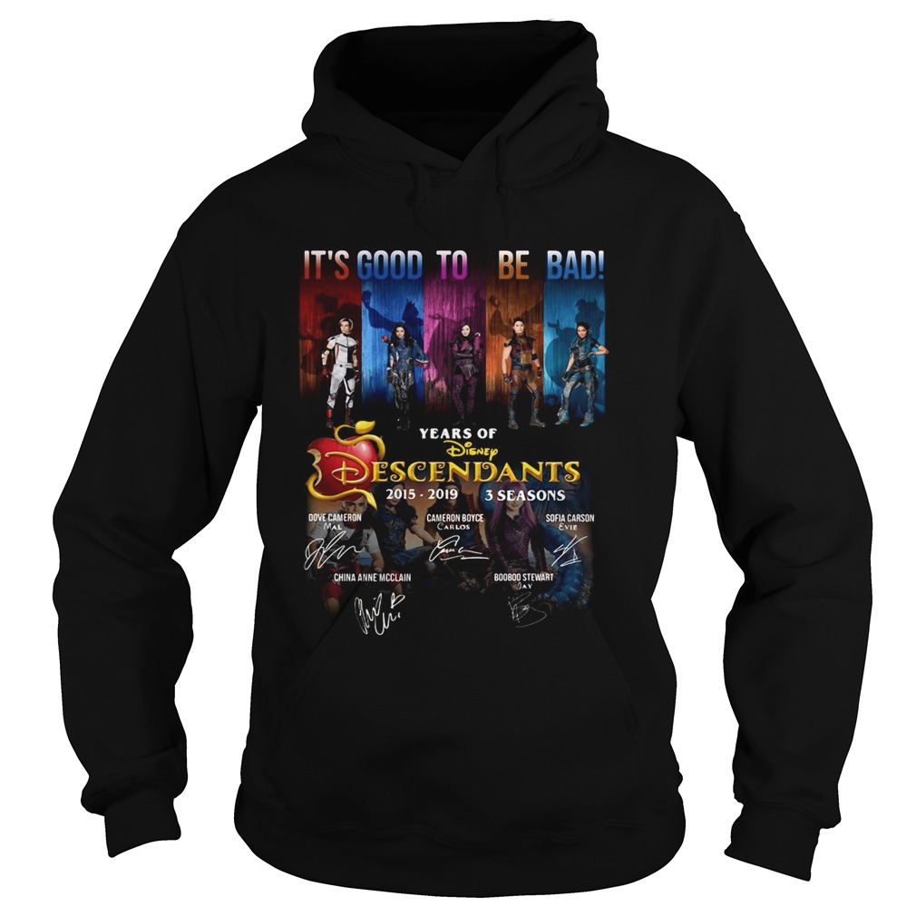 Its Good To Be Bad 4 Years Of Disney Descendants Signatures Hoodie