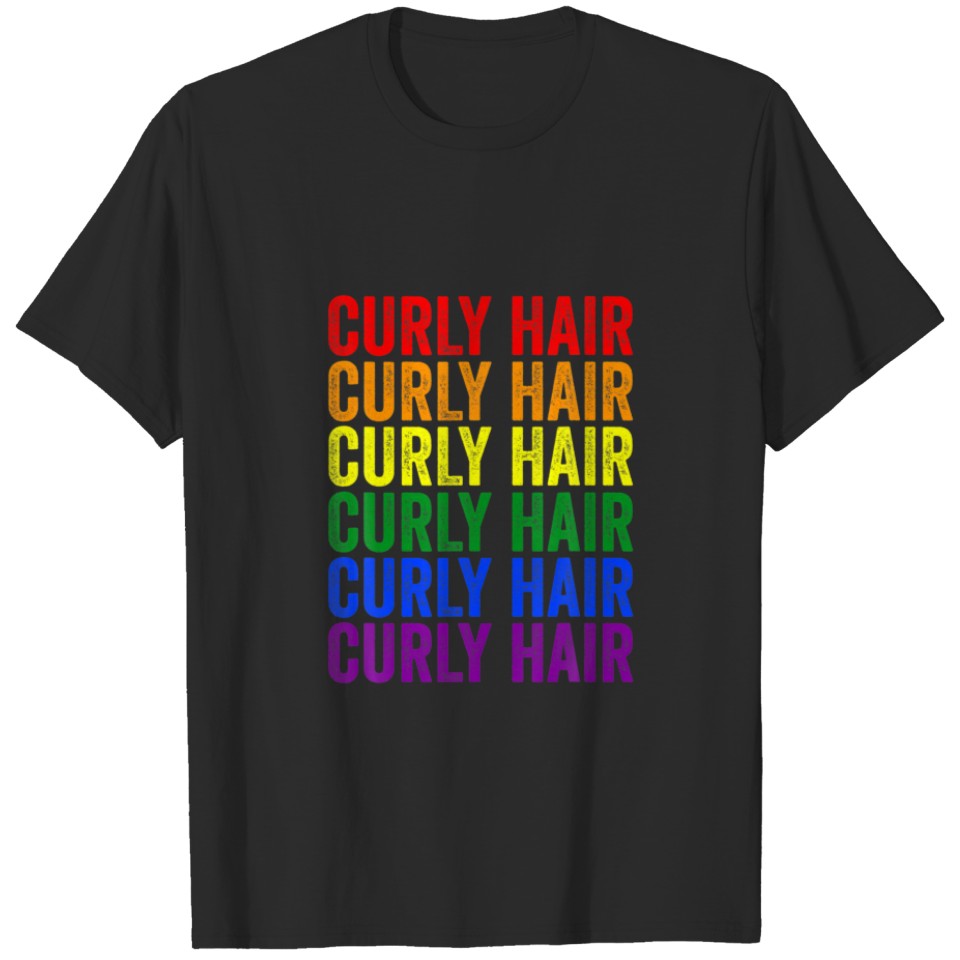 Its Ok To Say Gay Florida I Have Curly Hair Lgbt P T-Shirt