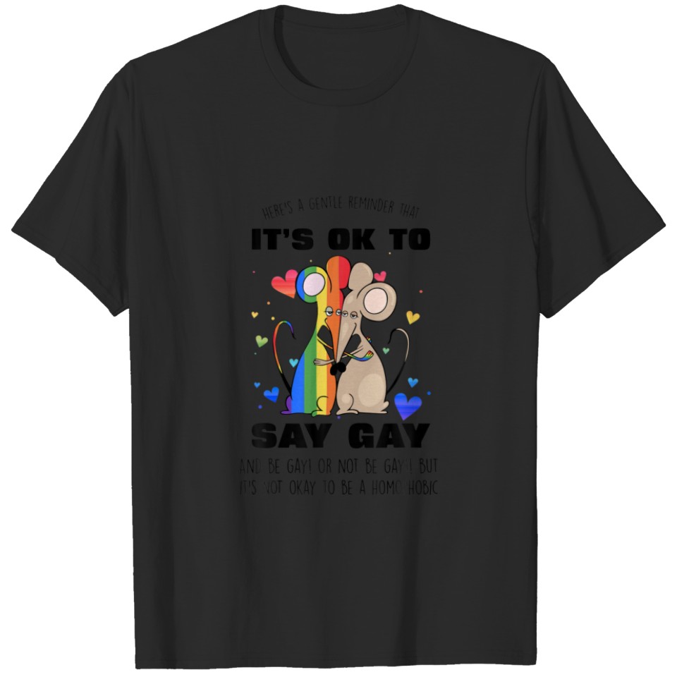 Its Ok To Say Gay Lgbt Gay Pride Protect Trans Kid T-Shirt