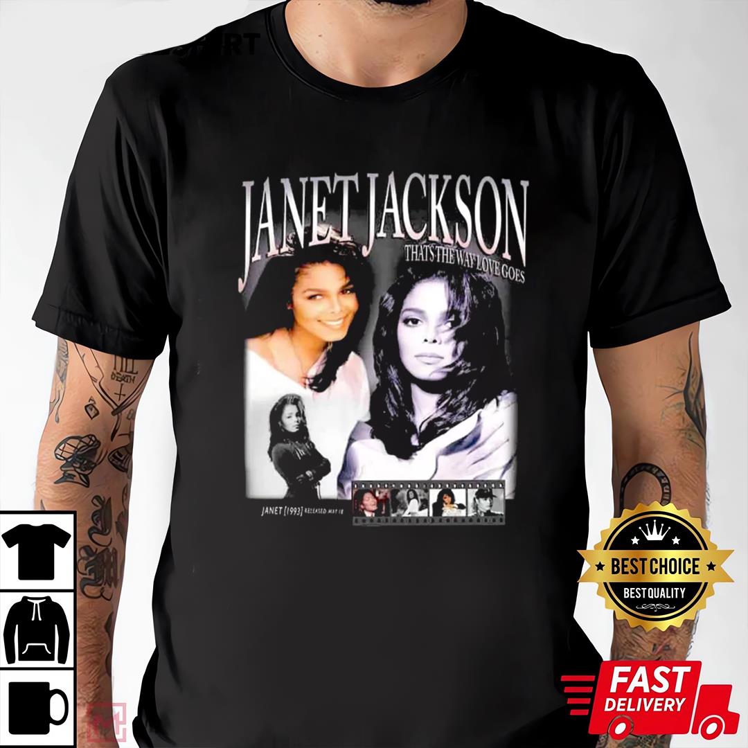 Janet Jackson Retro 90S T-Shirt, Premium Shirt