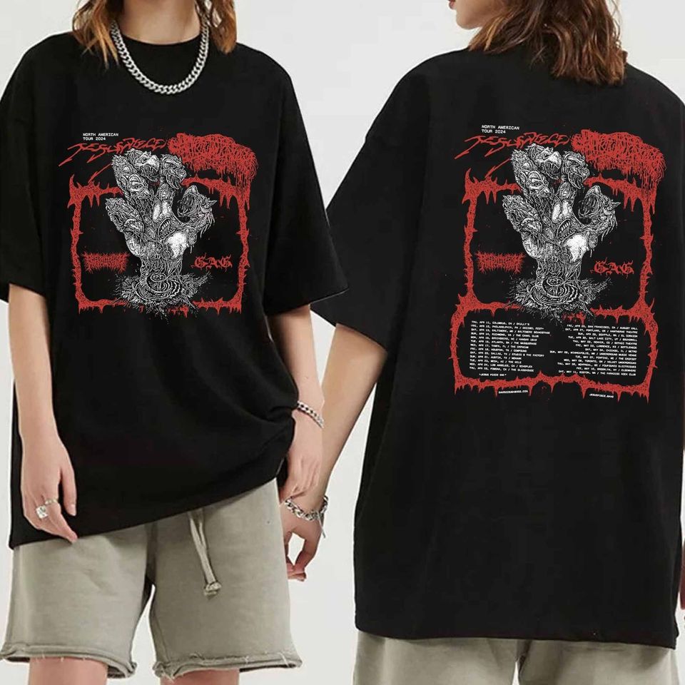 Jesus Piece And Sanguisugabogg 2024 Tour Shirt