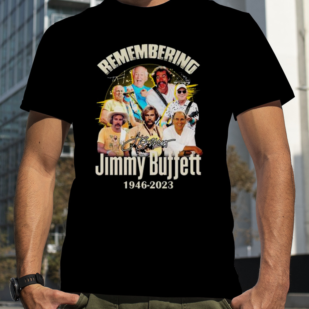 Jimmy Buffett Remembering 1946 Signature Shirt, Premium Shirt