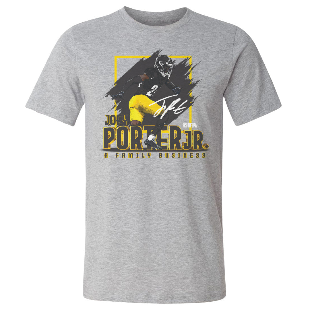 Joey Porter Jr. Pittsburgh Family Business WHT T-Shirt