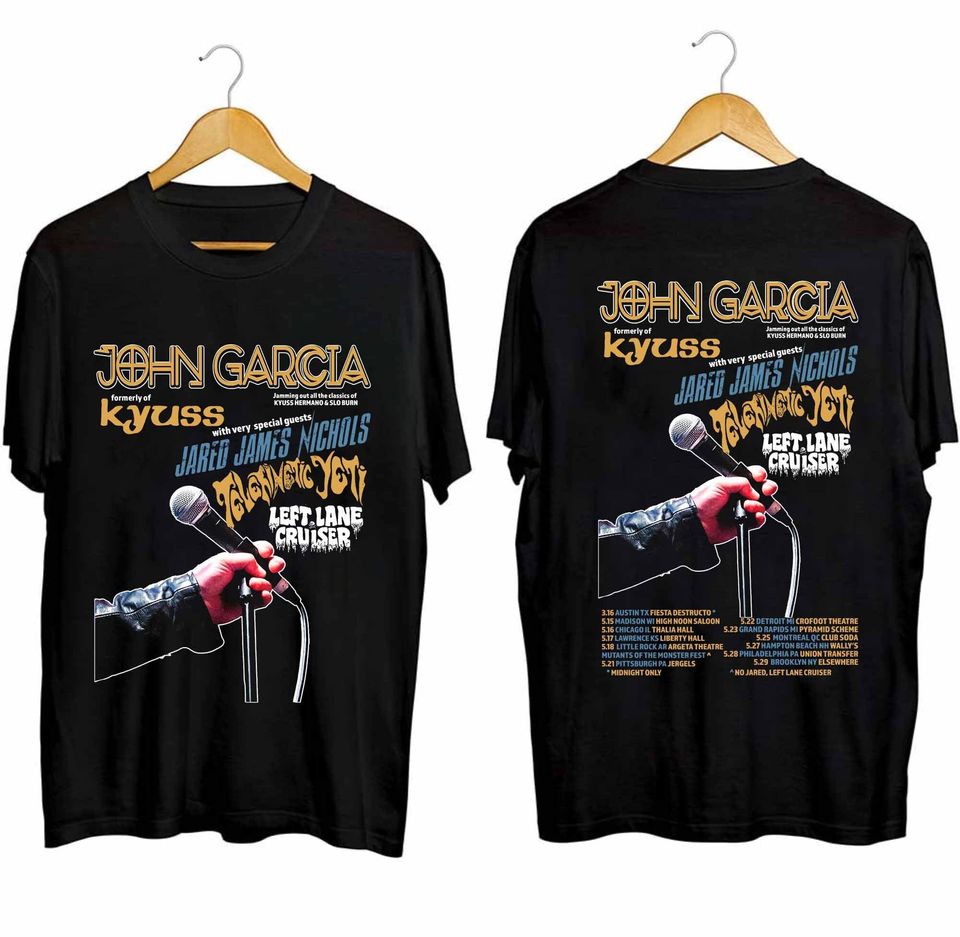 John Garcia 2024 Tour Shirt, John Garcia Spring 2024 Tour Shirt
