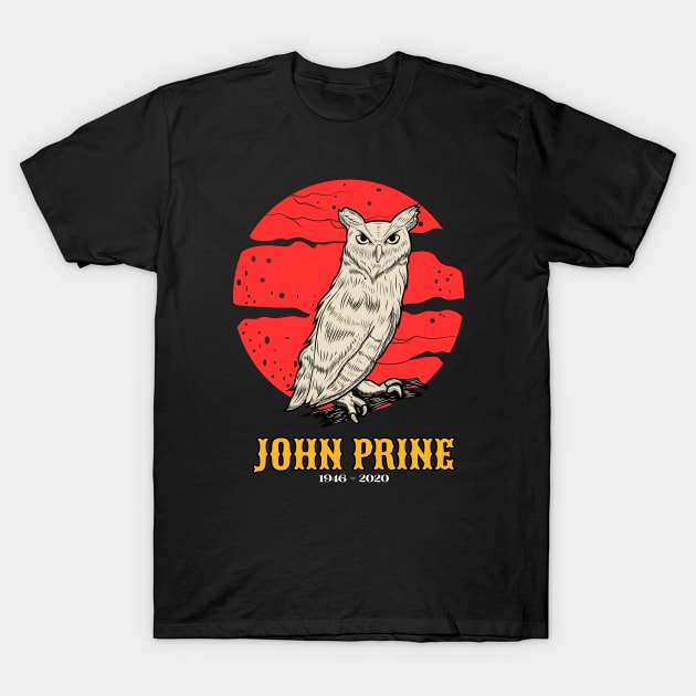 John Prine Retro 70s Style Fan Art Design T-Shirt
