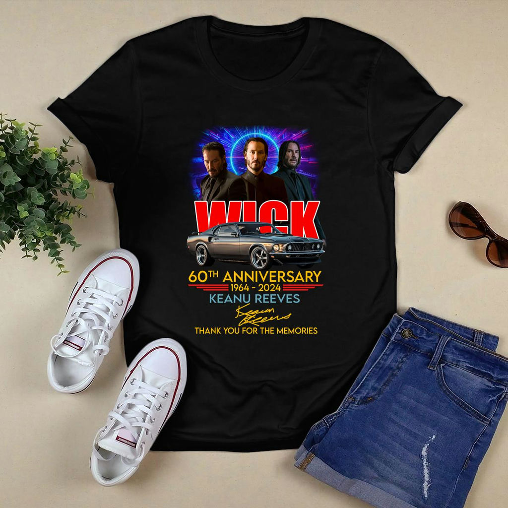 John Wick Keanu Reeves 60Th Anniversary 1964 2024 Thank You For The Memories Shirt, Premium Shirt