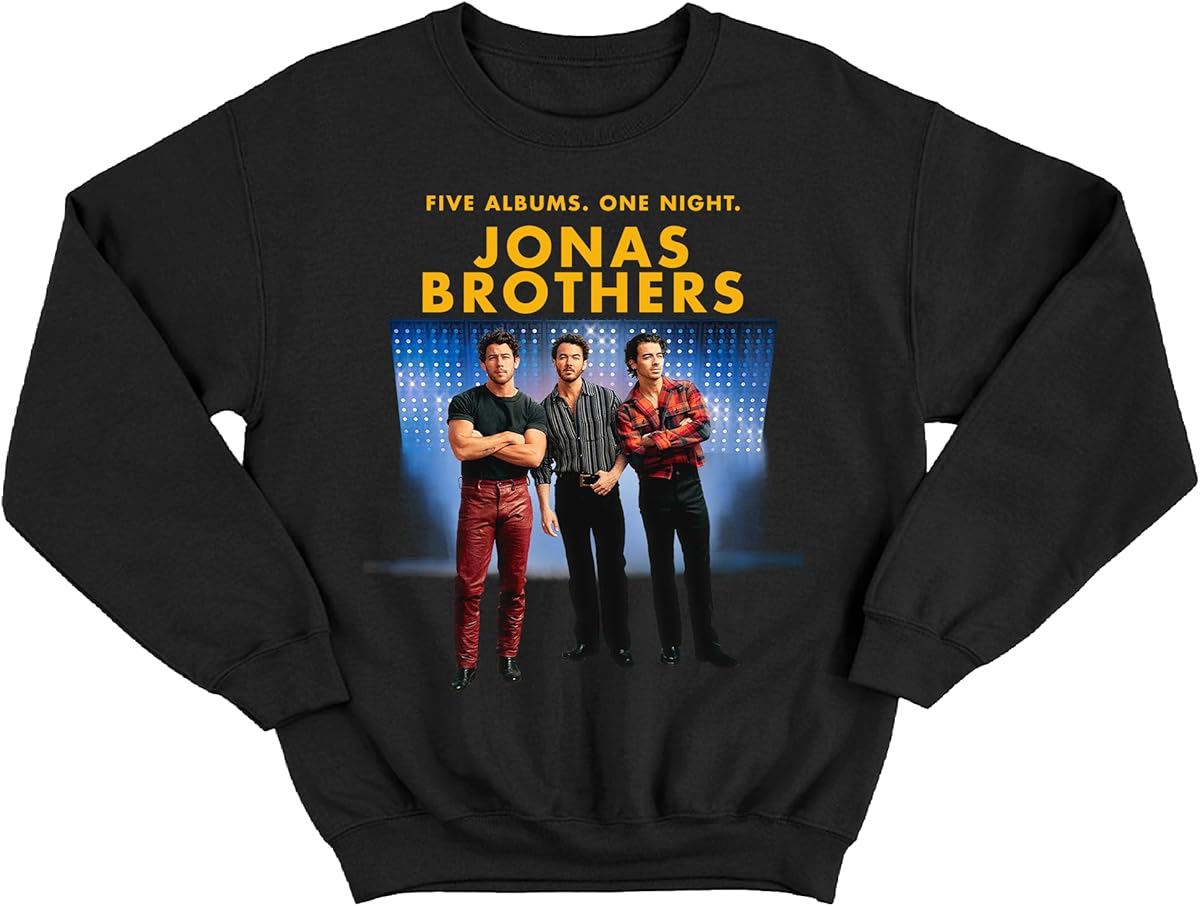 New Jonas Brothers Double Sided Sweatshirt,Jonas Brthers Tour Sweatshirt